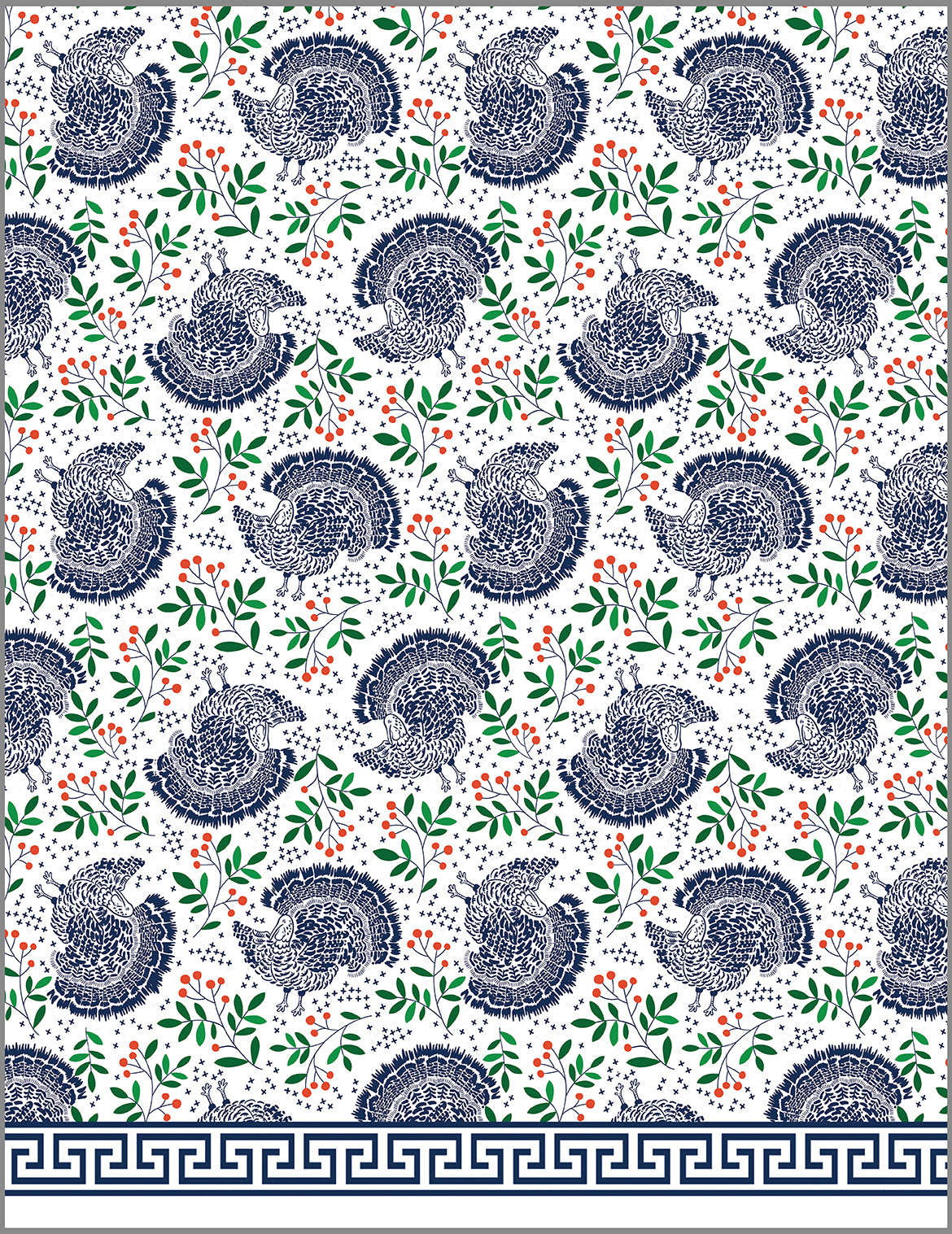 In stock Rectangle Tablecloth | Turkey Toile