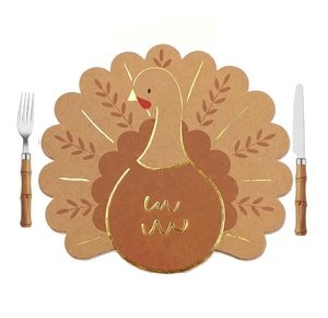 Paper Placemats | Set of 10 | Thanksgiving Turkey