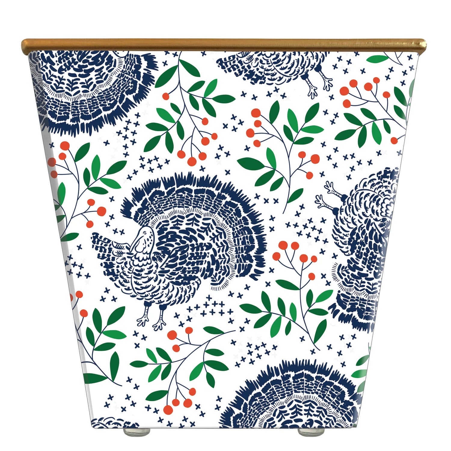 WH Hostess x Hedge Farm Mini Cache Pot Candle | Turkey Toile