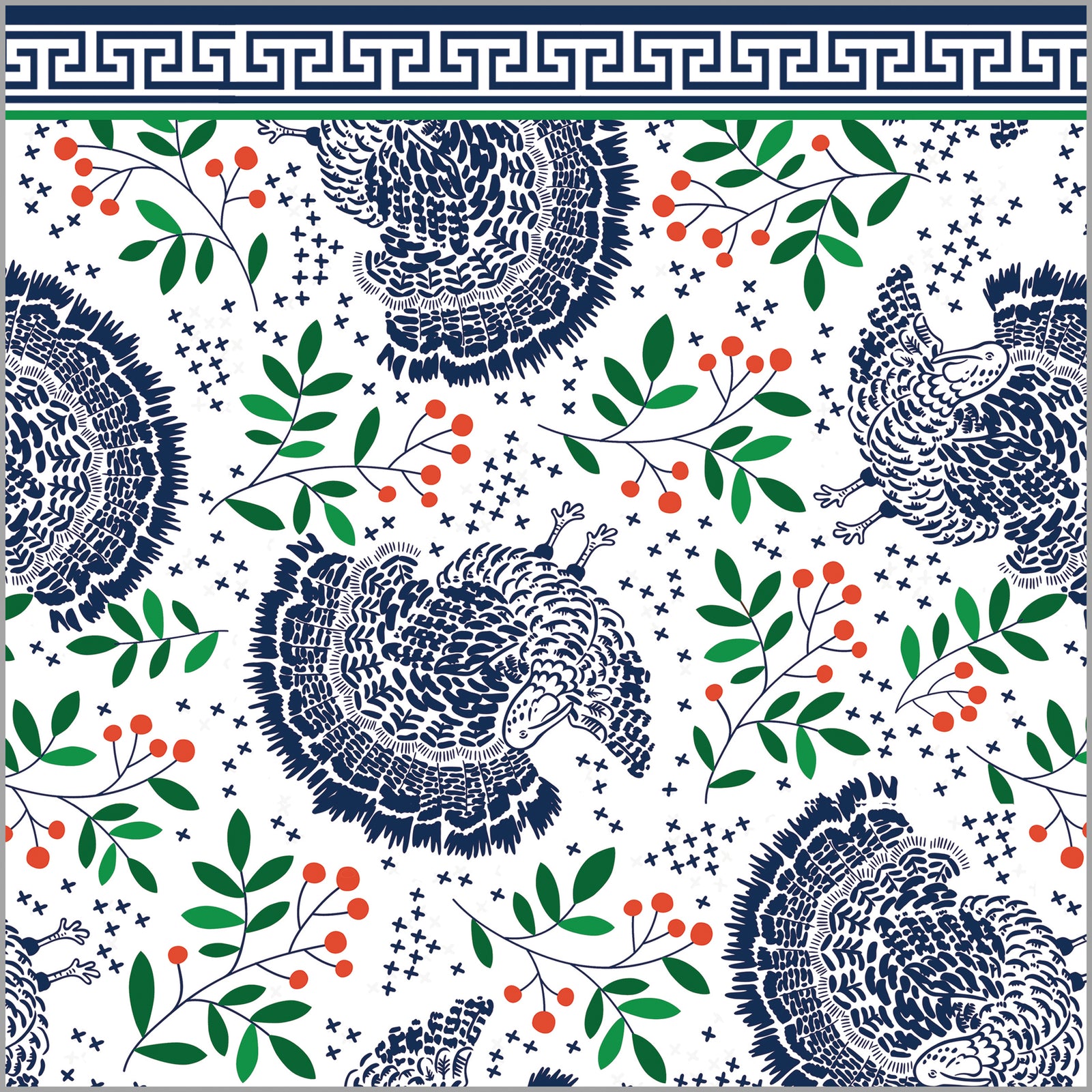 In Stock Paper Table Runner | Turkey Toile