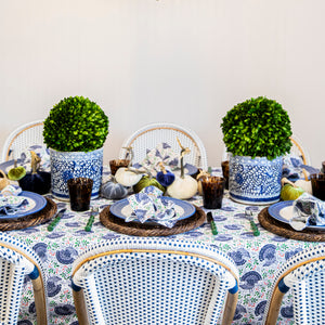 Turkey Toile Thanksgiving Rectangle Tablecloth