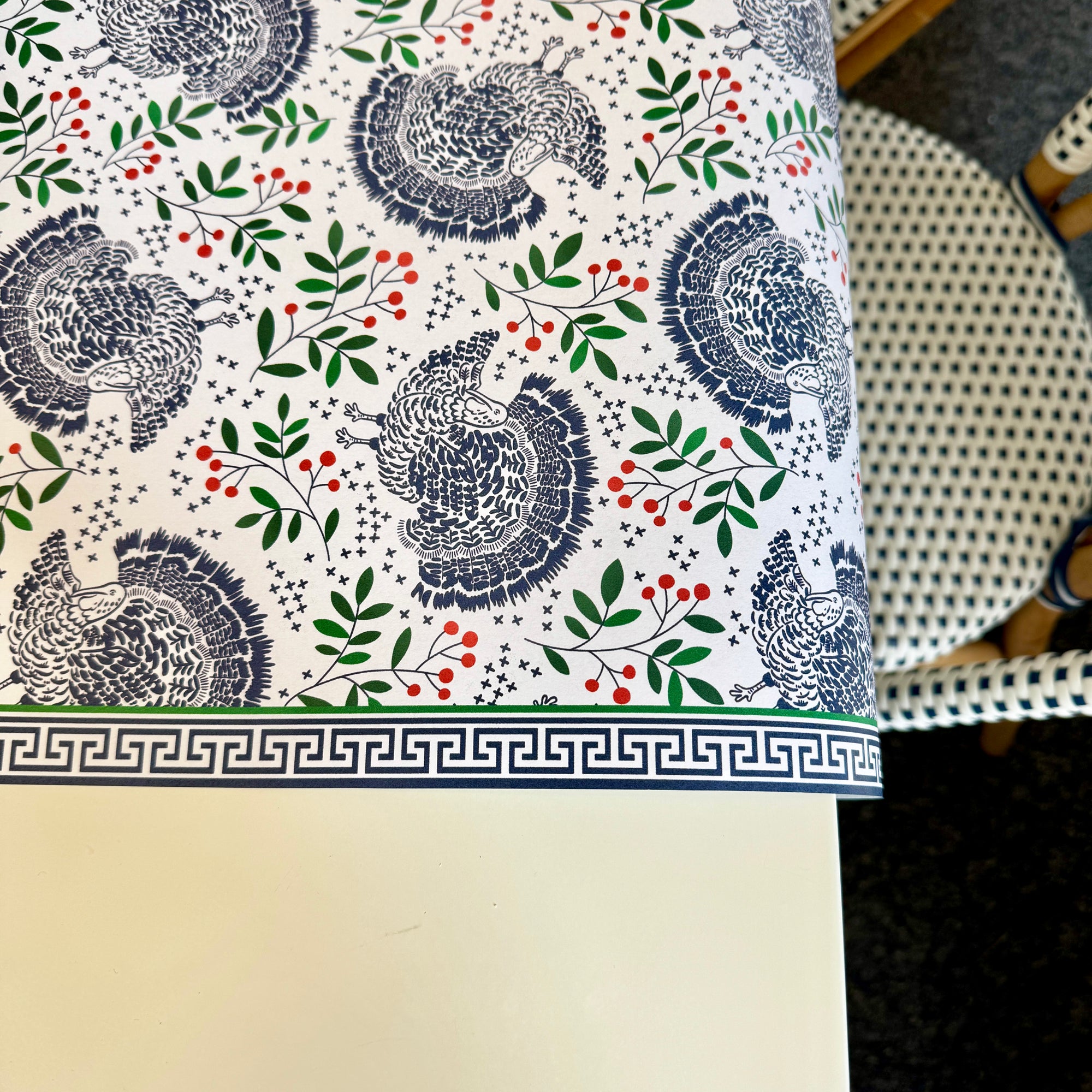 Paper Table Runner | Turkey Toile