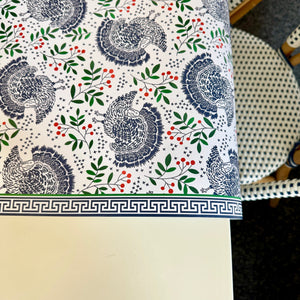 Paper Table Runner | Turkey Toile