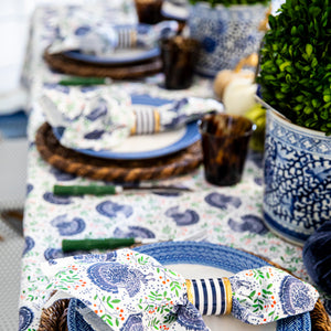 Turkey Toile Thanksgiving Rectangle Tablecloth