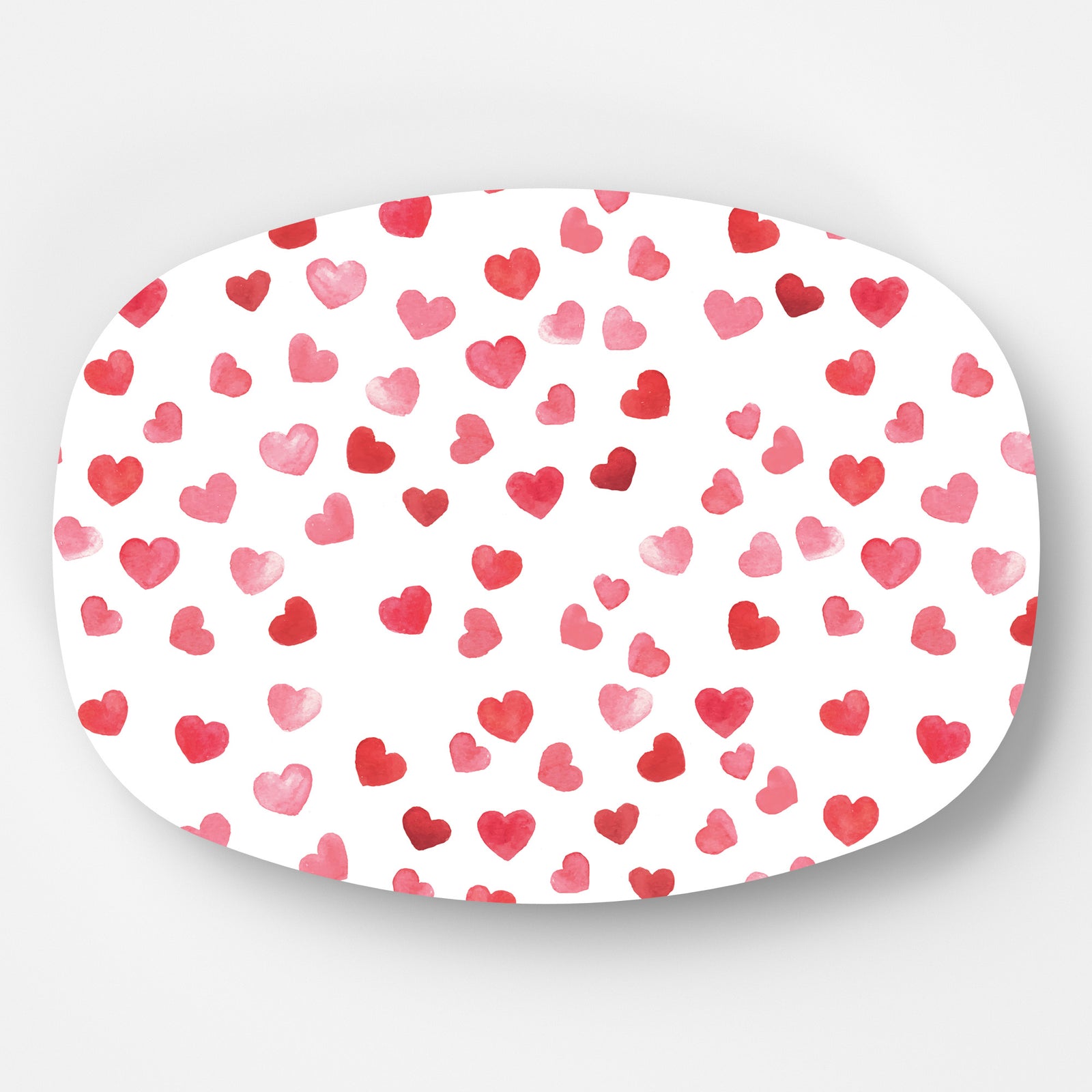 In Stock WH Serving Platter | Watercolor Hearts