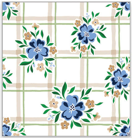 In Stock Continuous Roll Gift Wrap | Windowpane Floral