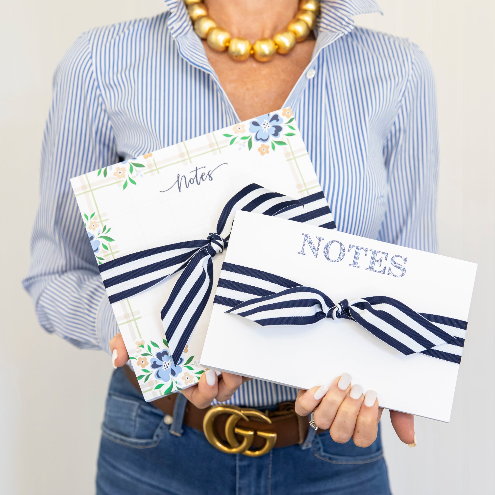 8.5x8.5 SLAB Stock Notepad | Windowpane Floral