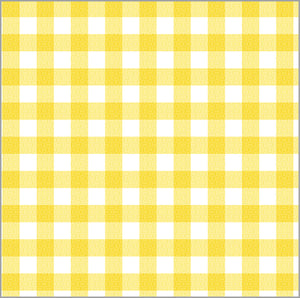 Continuous Roll Gift Wrap | Yellow Gingham Check