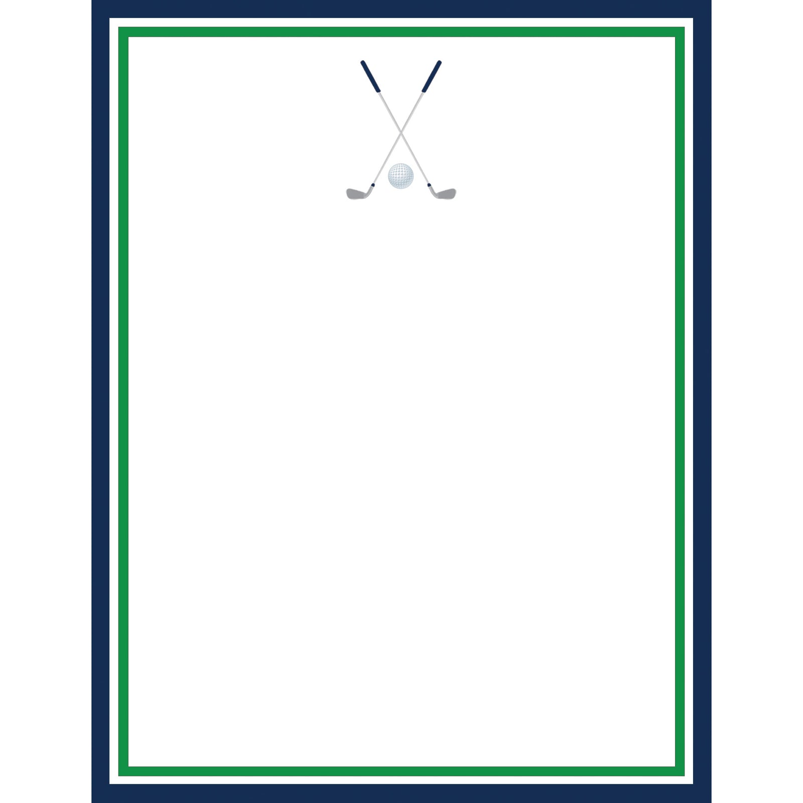 In Stock 4.25x5.5 Golf Clubs Notepad