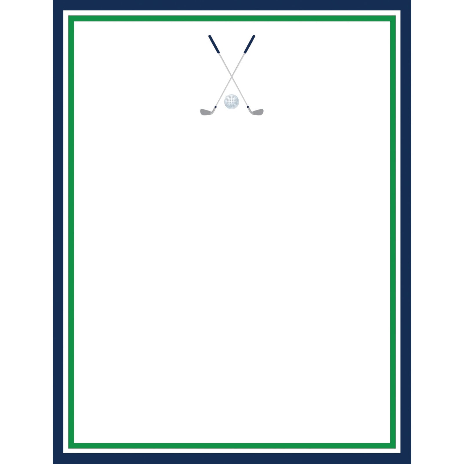 Stock Shoppe: 4.25x5.5 Golf Clubs Notepad