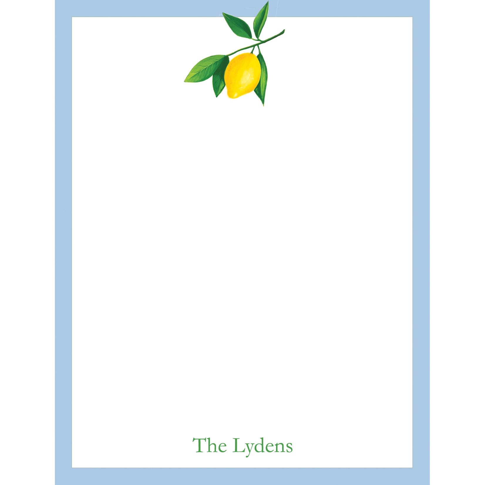 Lemon Personalized Notepad
