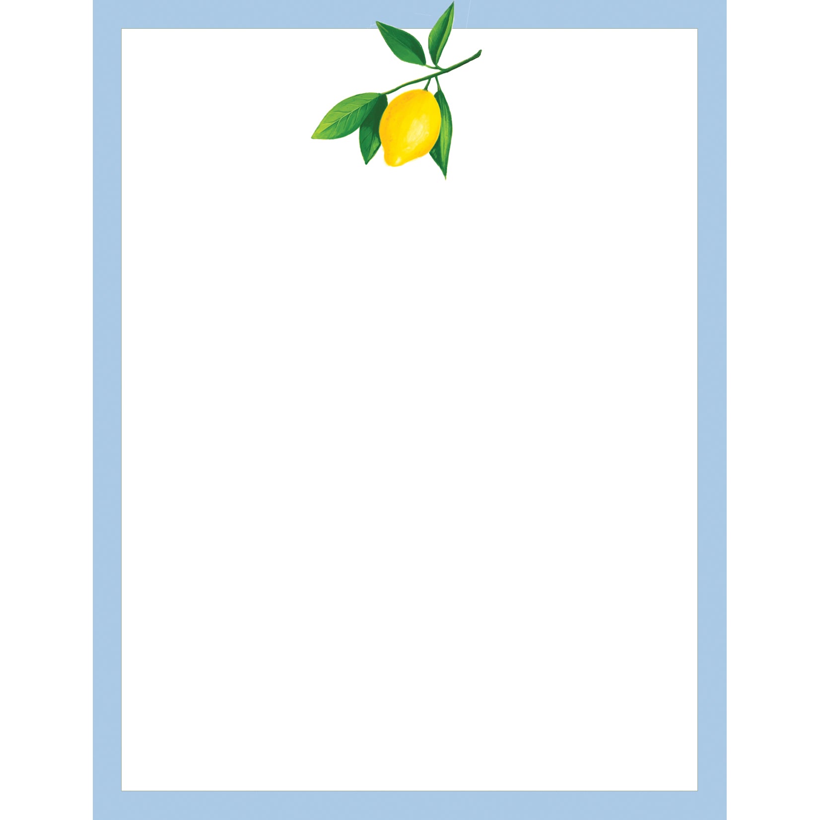 Stock Shoppe: 4.25x5.5 Lemon Notepad - WH Hostess Social Stationery