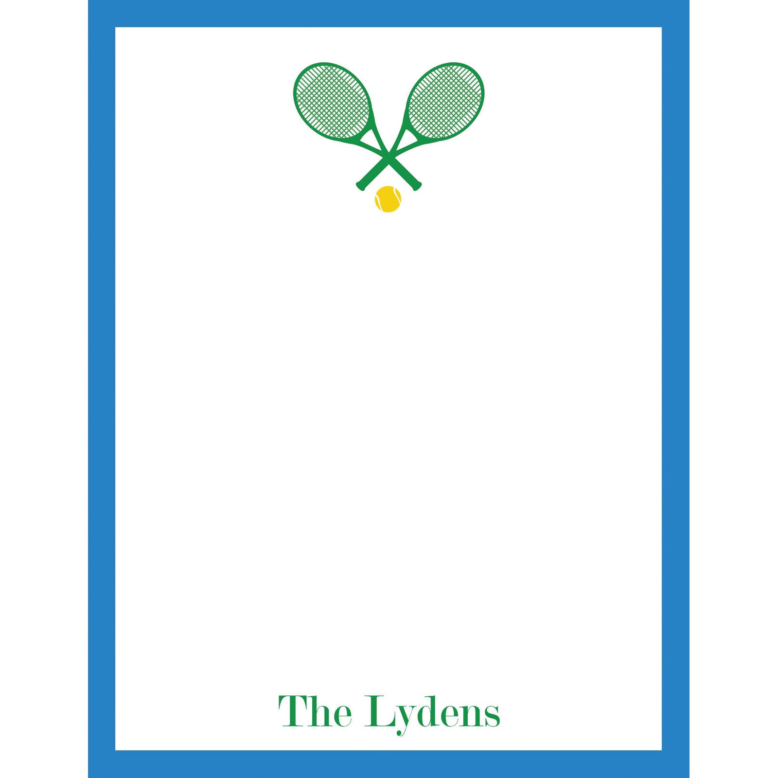 Tennis Personalized Notepad