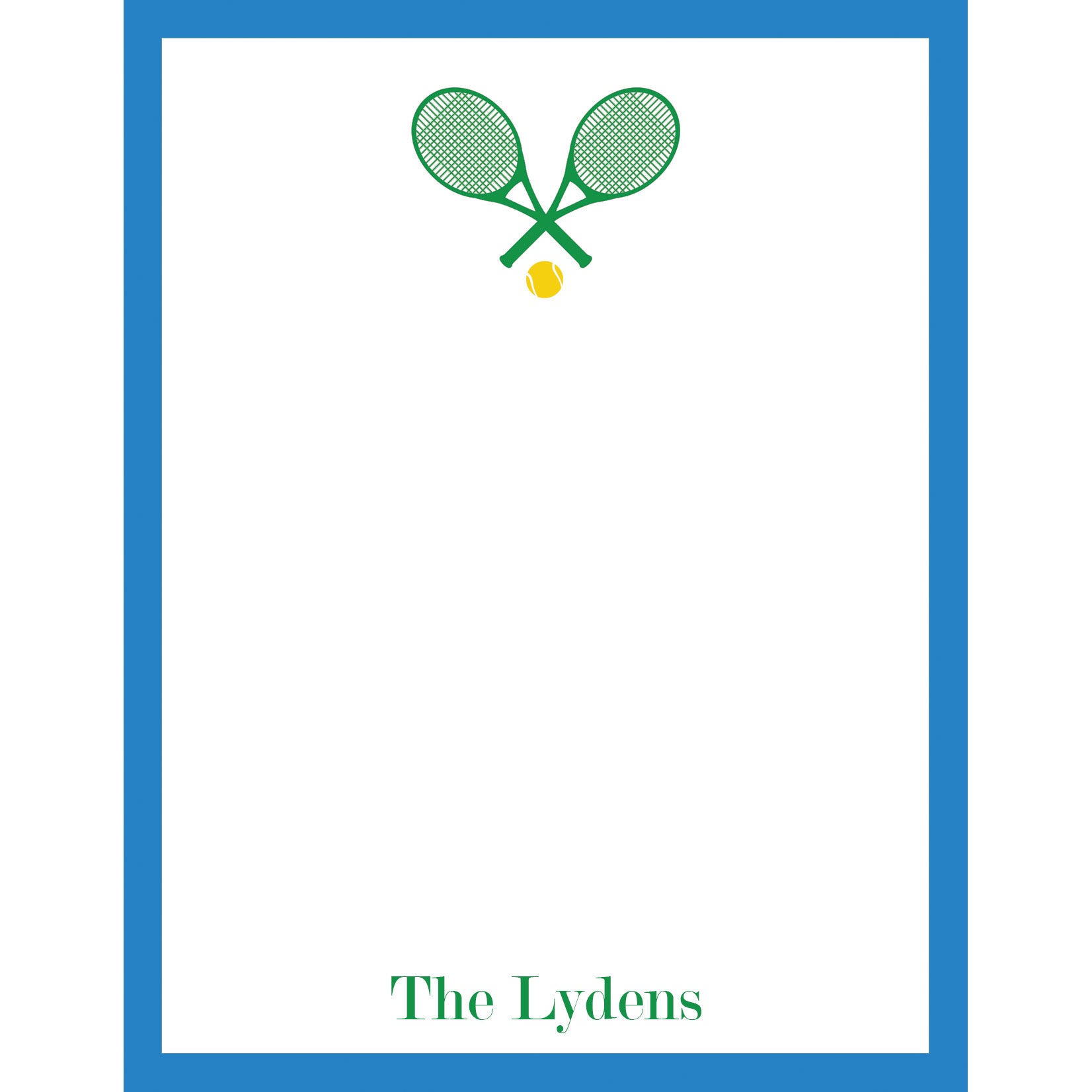 Tennis Personalized Notepad