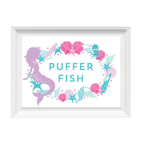 Mermaid Shell Frame 5x7 Sign