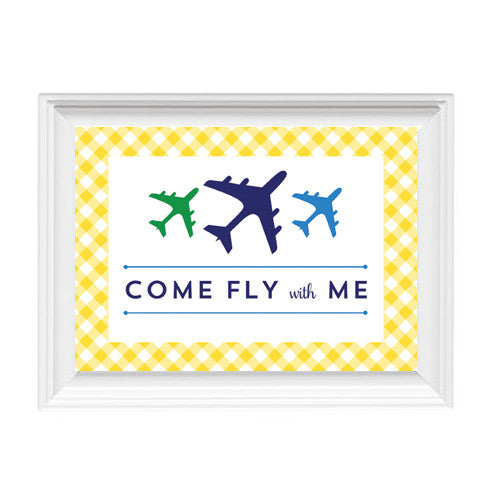 Copy of 5"x7" Things That Go Airplane Sign