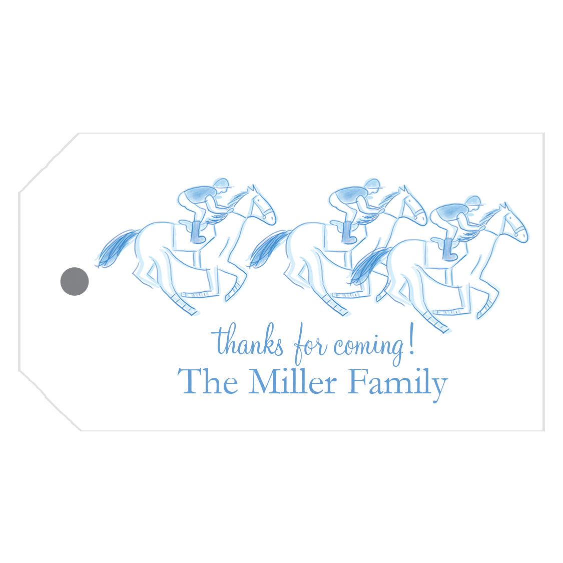 Kentucky Derby Race Personalized Gift Tags