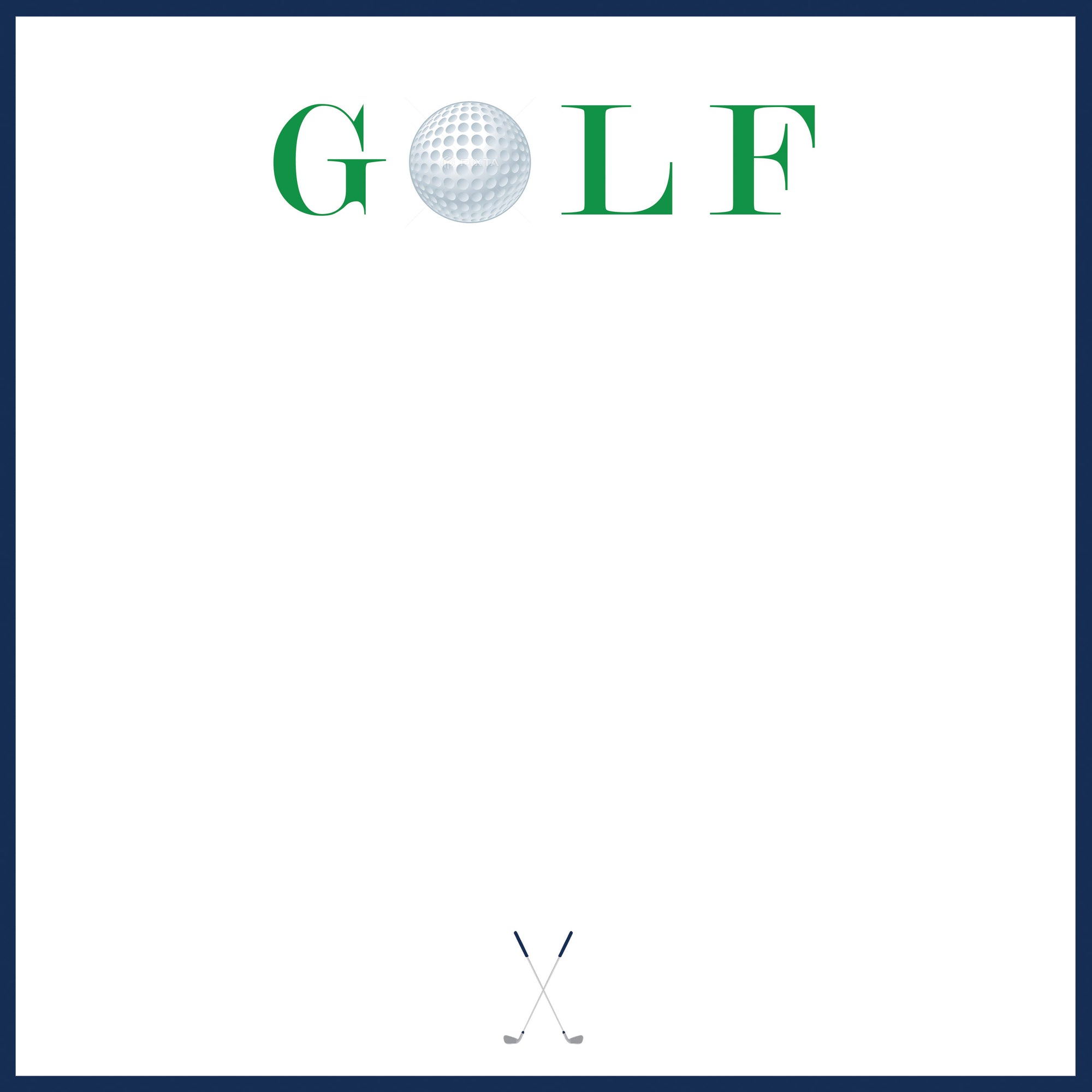 In Stock 8.5x8.5 SLAB Stock Notepad | Golf