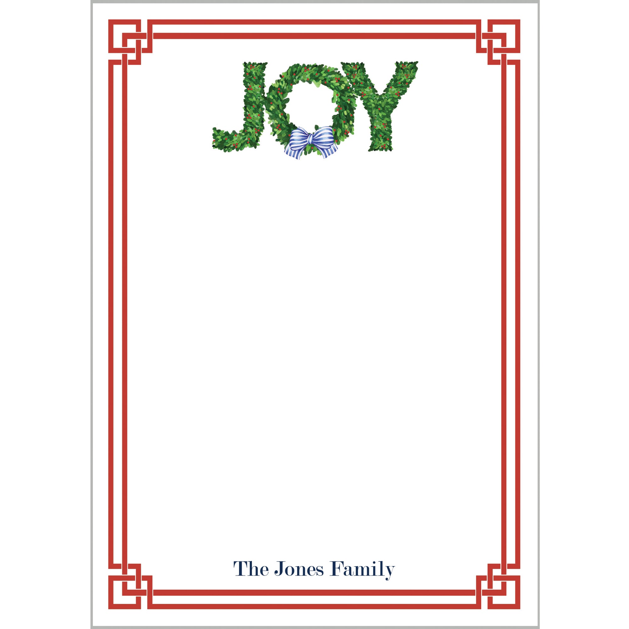 JOY Boxwood Personalized Notepad