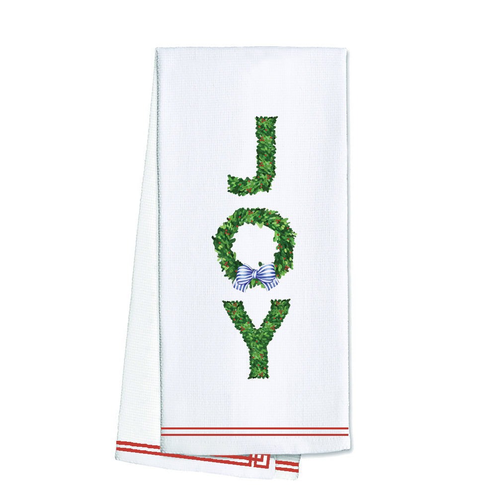 WH Hostess Cotton Tea Towel | JOY Boxwood