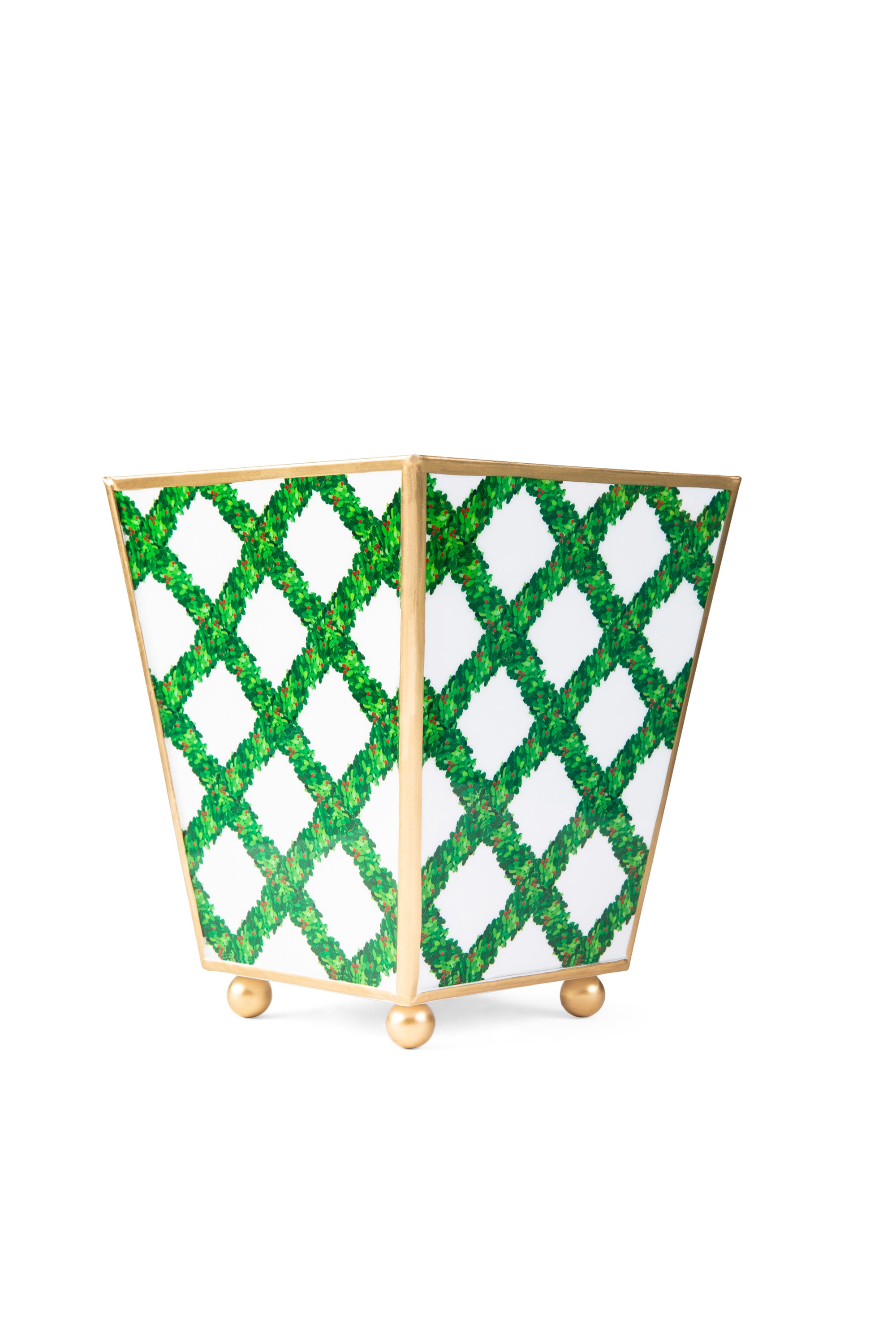 WH Hostess x Jaye's Studio: Boxwood Lattice 6" Cache Pot