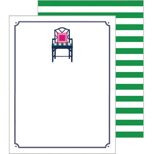 In Stock Flat Notecard Set of 10 | Bamboo Chair