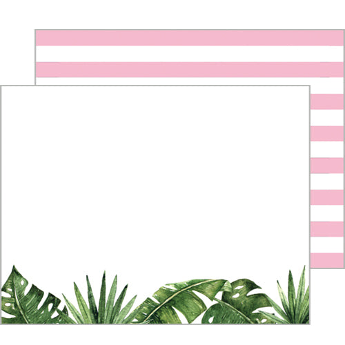 In Stock Flat Notecard Set of 10 | Palm Leaves