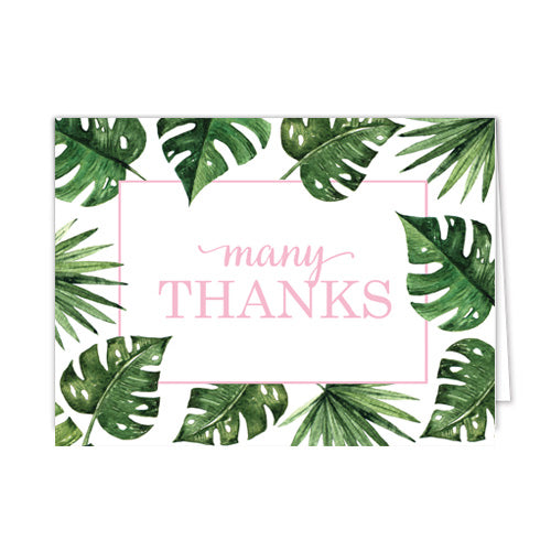 In Stock Folded Notecard Set of 10 | Palm Leaves