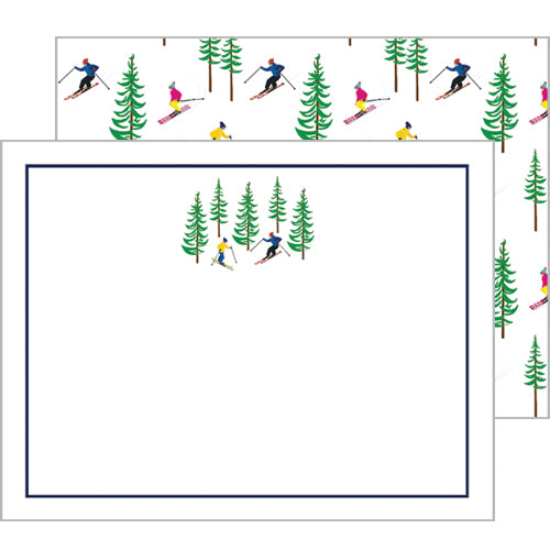In Stock Flat Notecard Set of 10 | Ski Resort