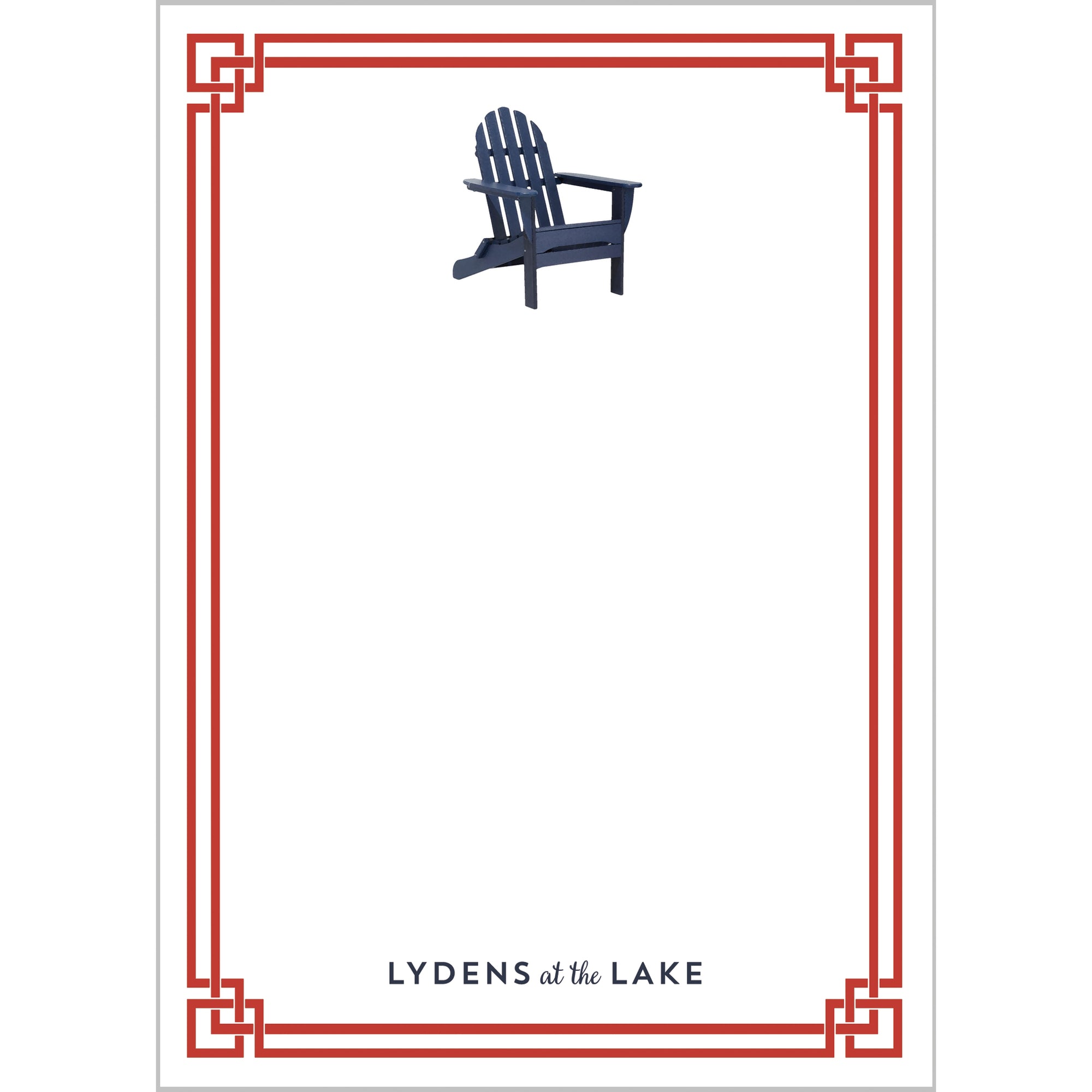 Adirondack Chair Personalized Notepad