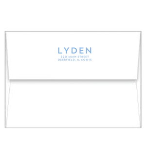 Preppy Anchor A2 Birth Announcement Card