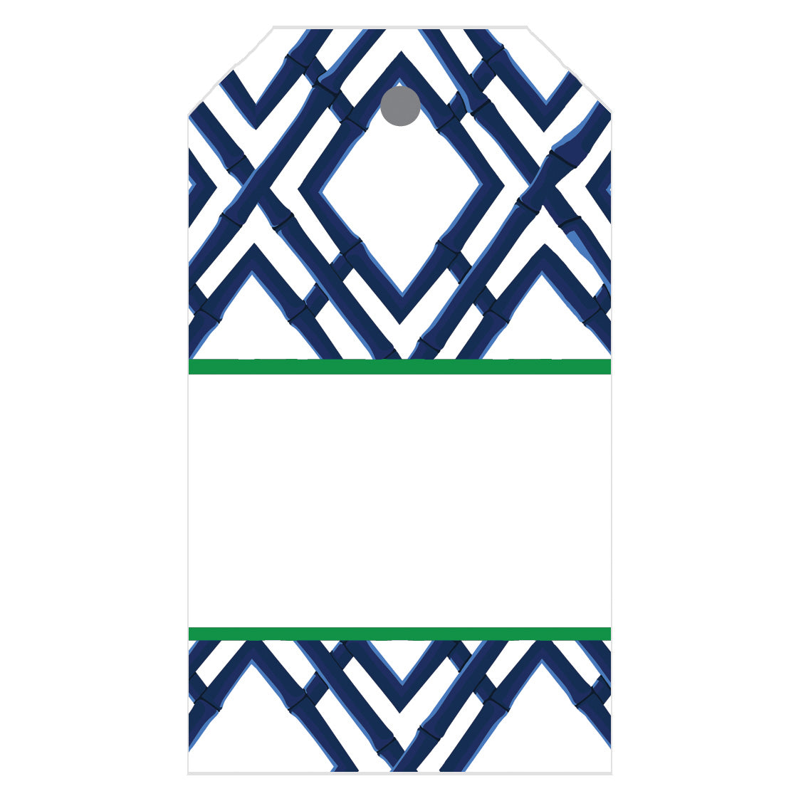 In Stock Gift Tags | Navy Blue Bamboo Trellis