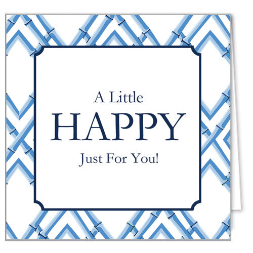 In Stock Gift Enclosure Cards + Envelopes | China Blue Bamboo Trellis