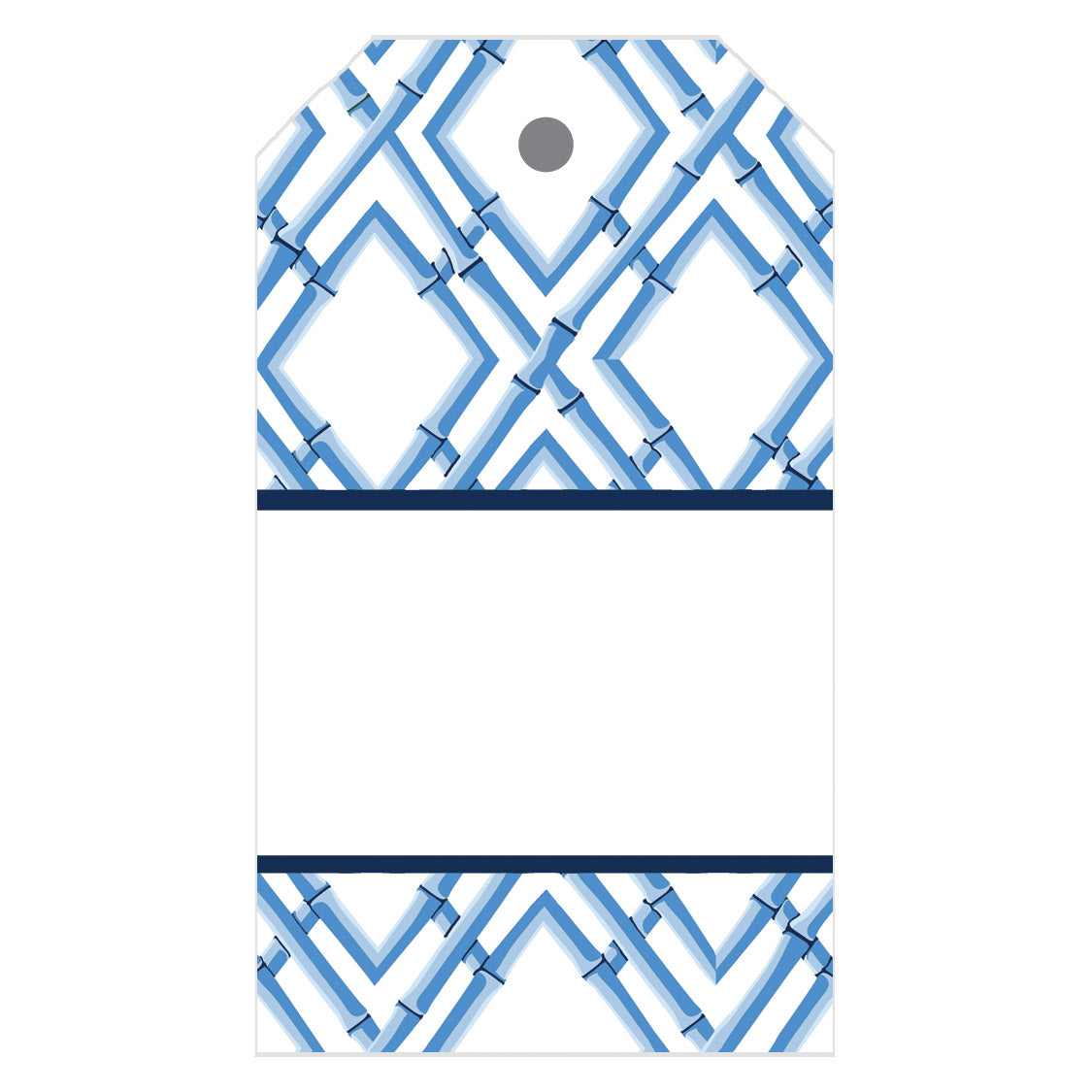 In Stock Gift Tags | China Blue Bamboo Trellis