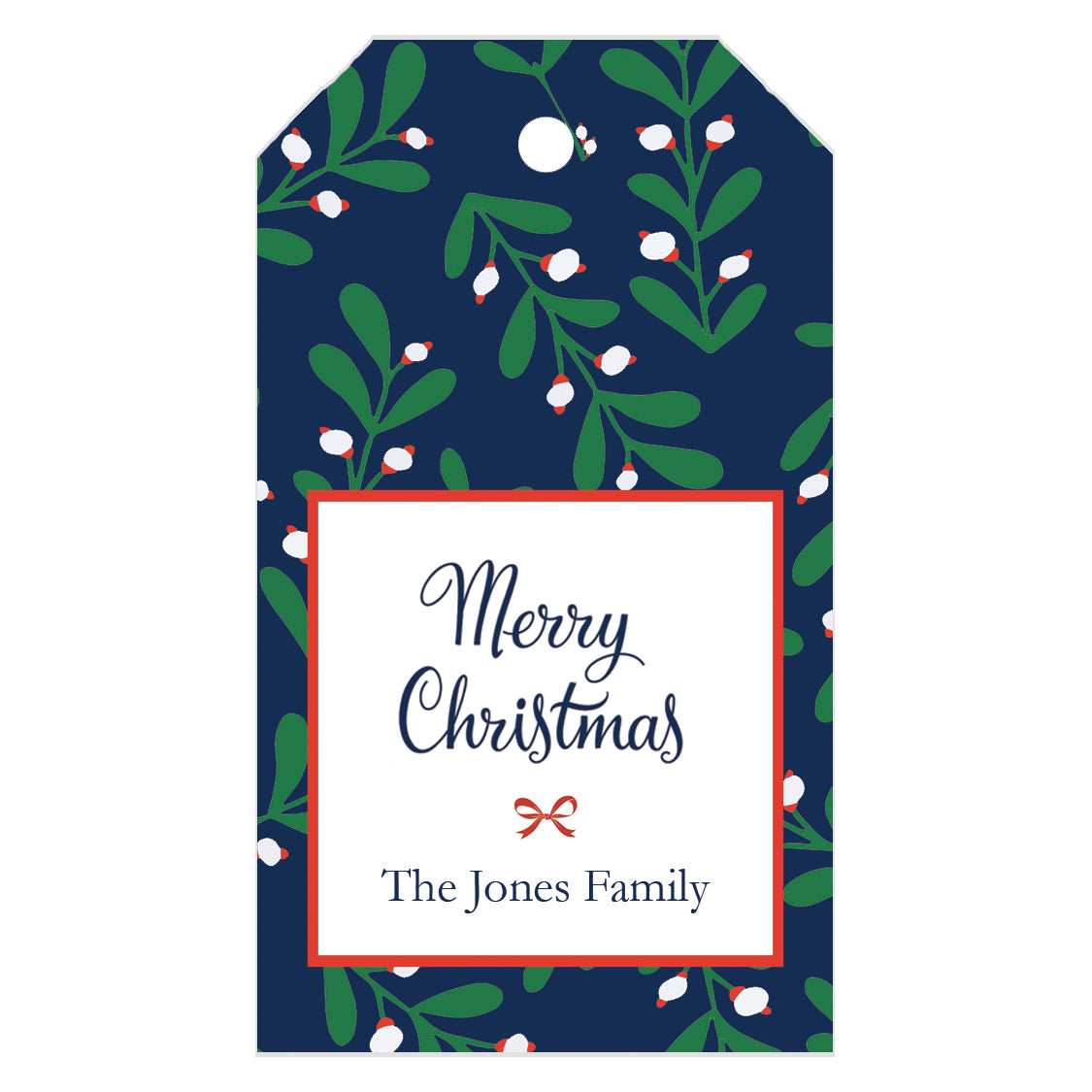 Christmas Garland Personalized Holiday Gift Tags - WH Hostess