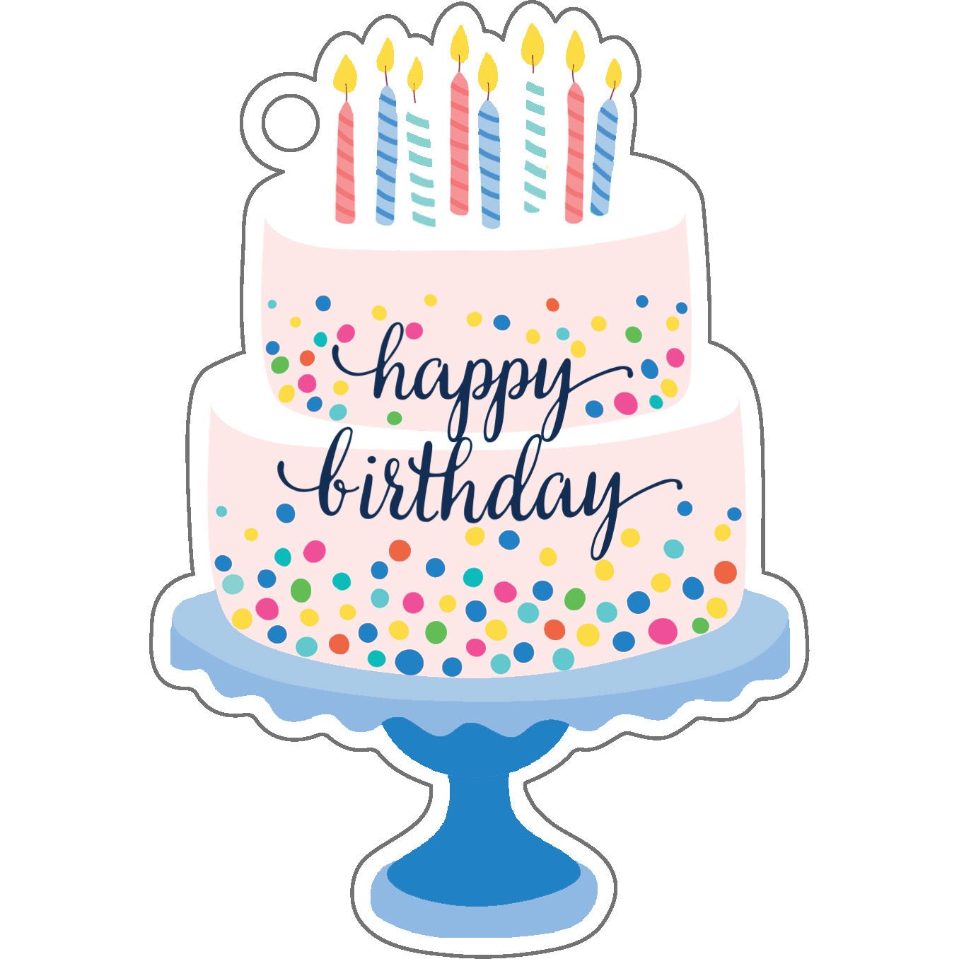Stock Shoppe: Birthday Cake Die-Cut Gift Tags