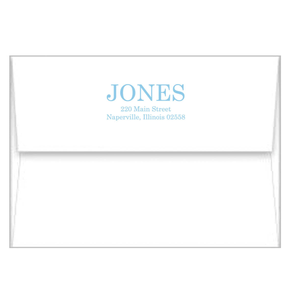 Blue + Chartreuse Greek Key Border A2 Birth Announcement Card