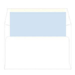 Blue Gingham A2 Birth Announcement Card