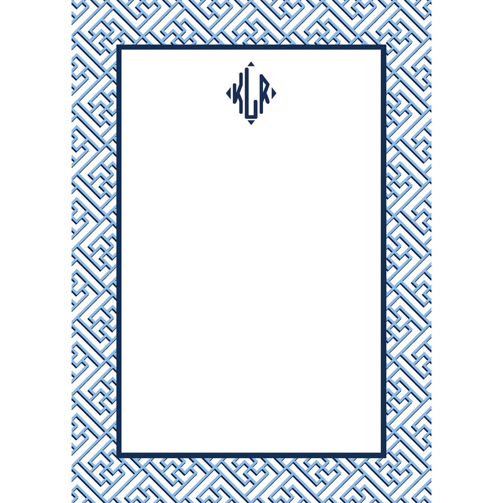 Wholesale Trellis Fretwork Personalized Notepad | More Colors