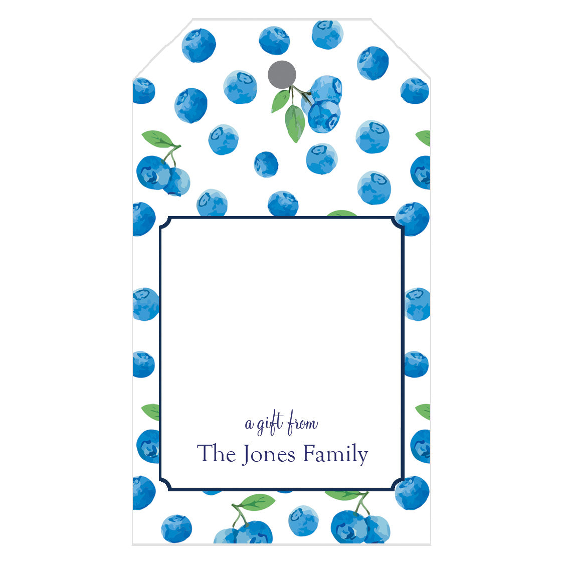 Blueberries Personalized Gift Tags