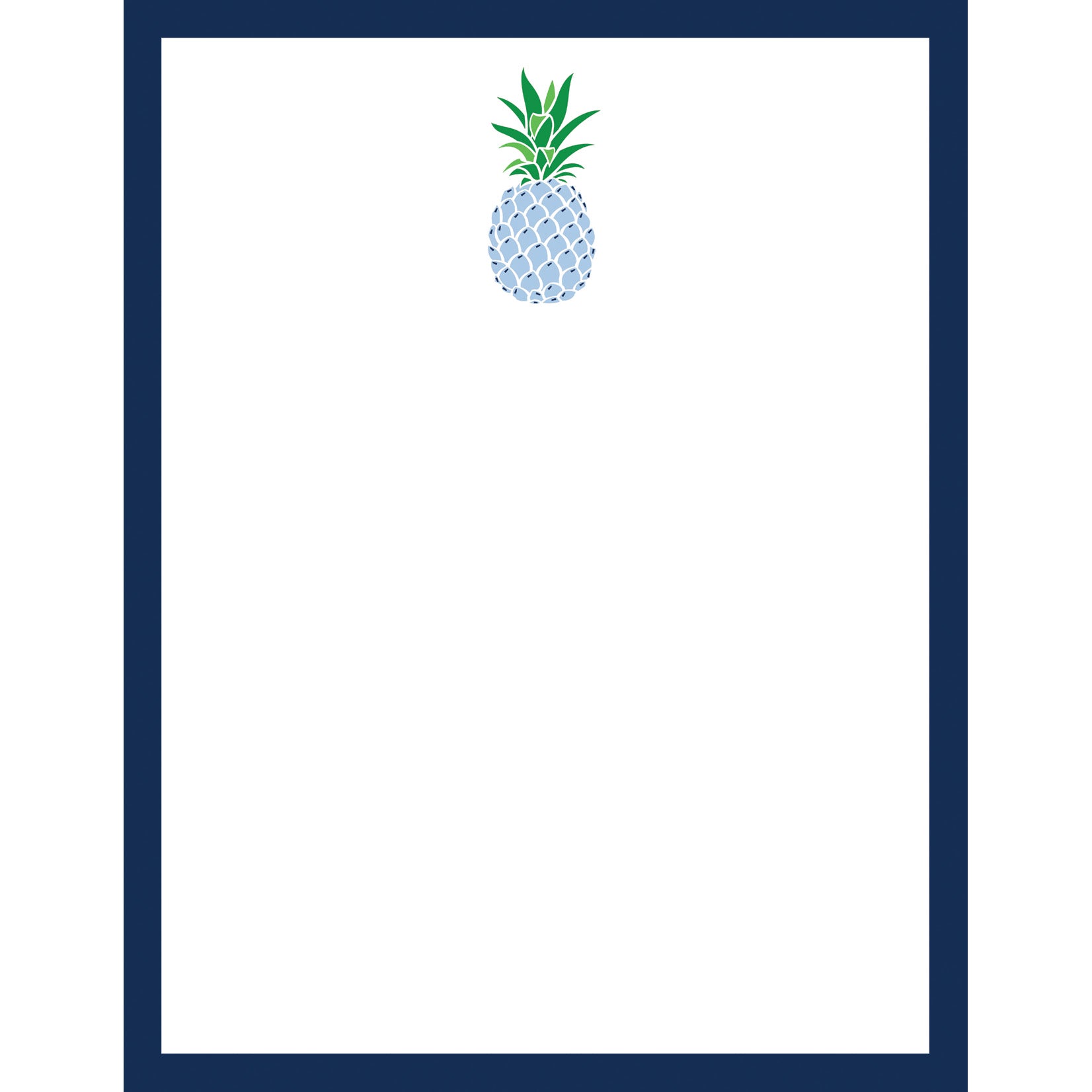 In Stock 4.25x5.5 Blue Pineapple Notepad