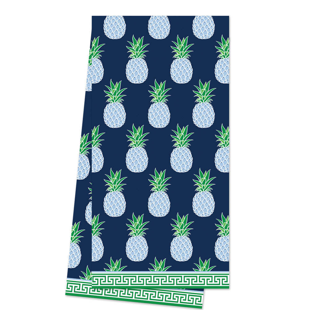 In Stock WH Hostess Cotton Tea Towel | Blue Pineapple