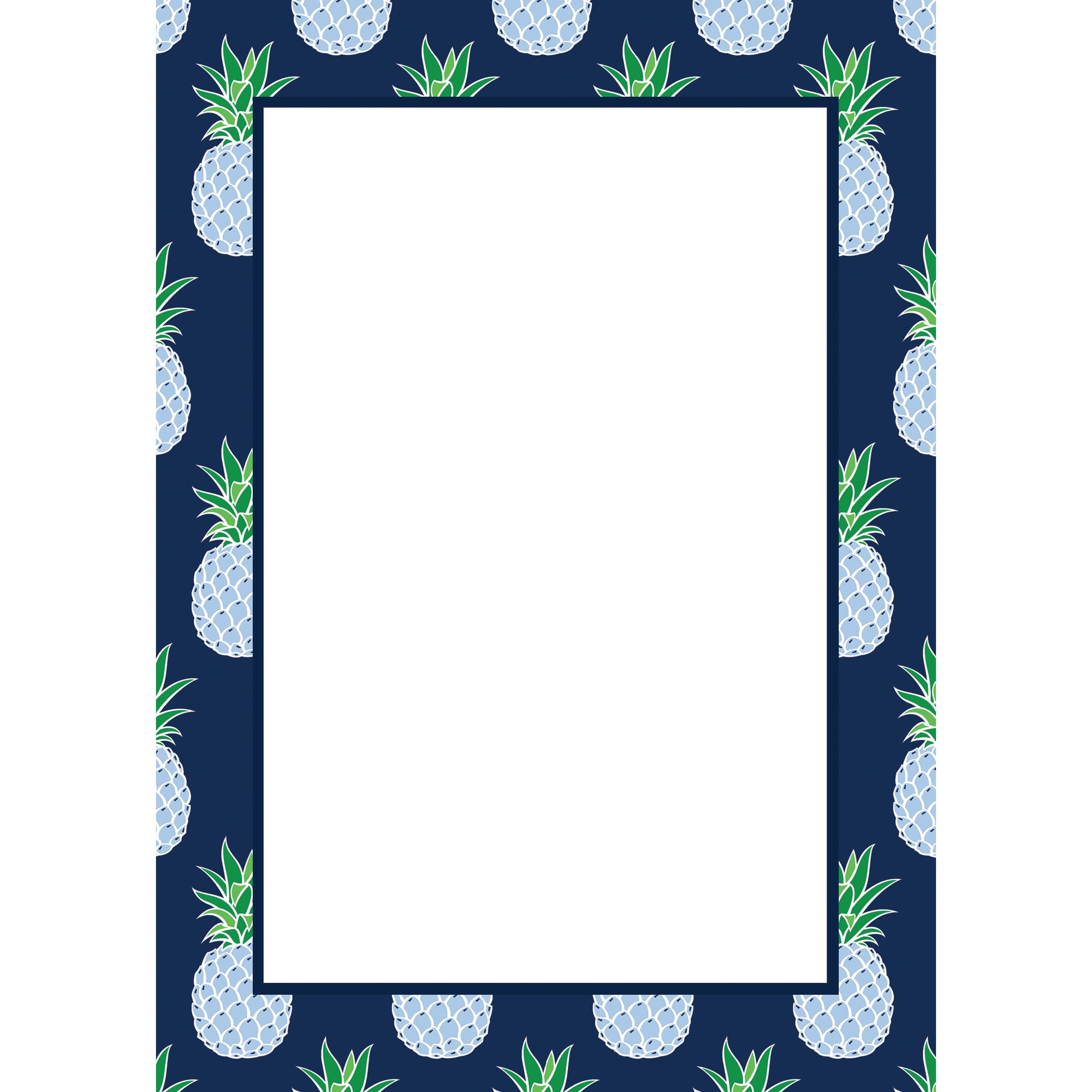 In Stock 5x7 Blue Pineapple Notepad