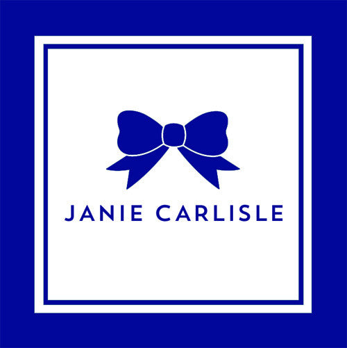 Classic Bow Gift Sticker - Set of 24 - Navy Blue