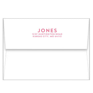 Bow Lattice A2 Birth Announcement Card