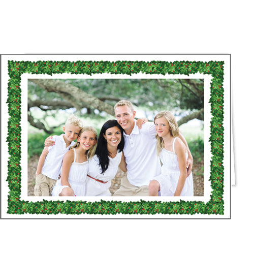 Boxwood Lattice Folded Photo Card