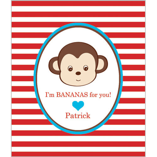 Boy Monkey Valentines for Kids