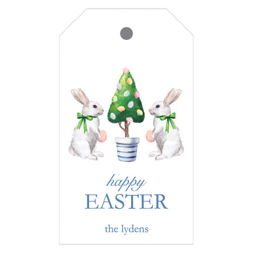 Easter Bunny Tree Personalized Gift Tags