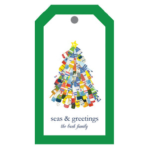 Buoys Christmas Tree Personalized Gift Tags