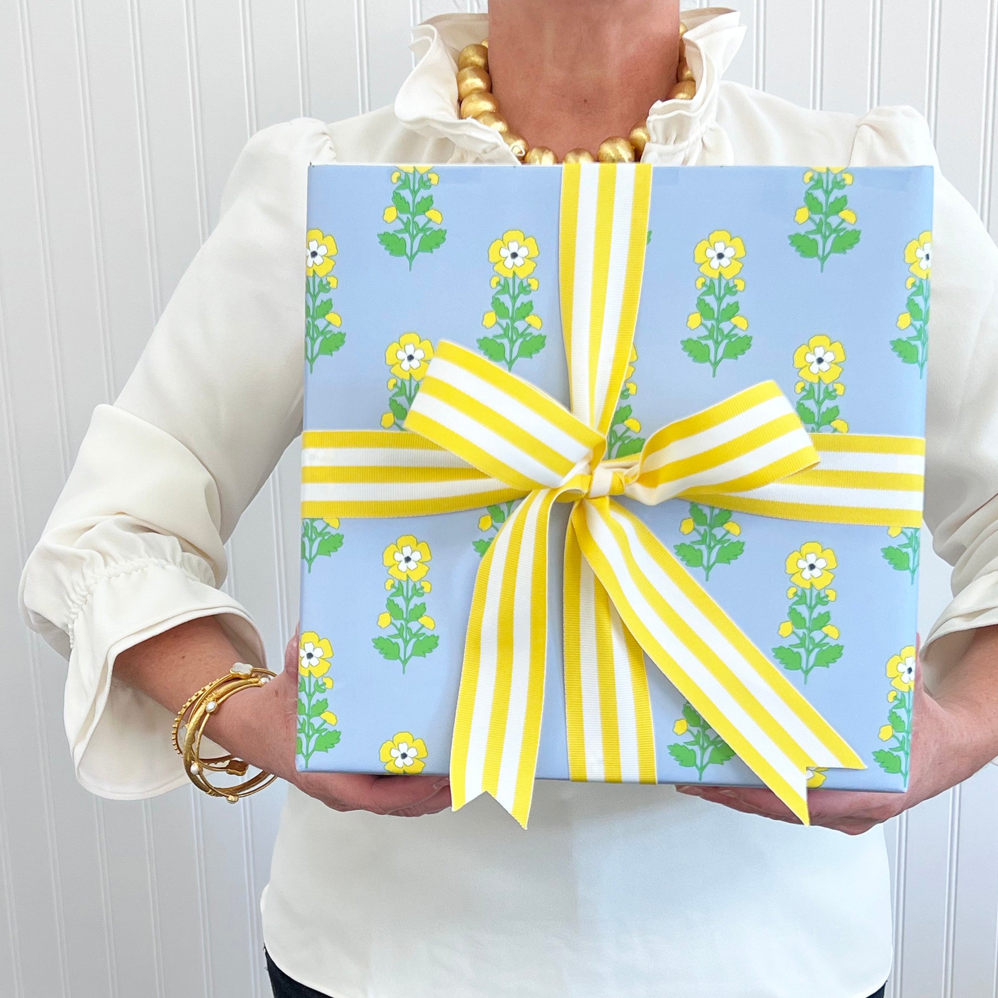 SALE!! Stock Shoppe: Buttercup Floral Gift Wrap Sheets